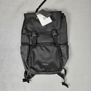 Timbuk2 City Compass Flap‎ Backpack Black Nylon Hiker Day Pack NWT
